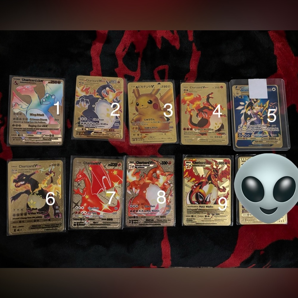 Pokémon -VMAX Gold metal cards